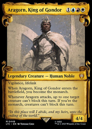 Aragorn, King of Gondor (448) [Tales of Middle-earth Commander] [Showcase]