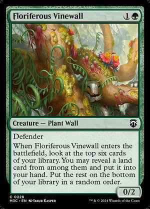 Floriferous Vinewall (228) [Modern Horizons 3 Commander]