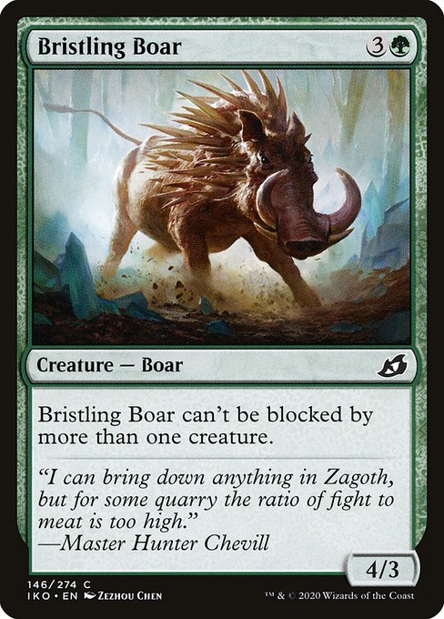 Bristling Boar (146) [Ikoria: Lair of Behemoths]