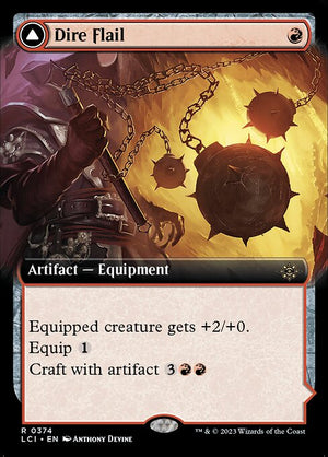 Dire Flail // Dire Blunderbuss (374) [The Lost Caverns of Ixalan] [Extended Art]