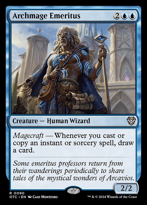 Archmage Emeritus (90) [Outlaws of Thunder Junction Commander]
