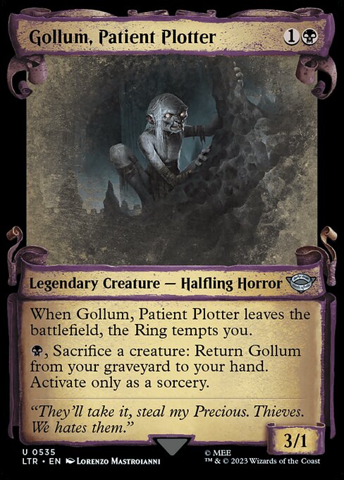 Gollum, Patient Plotter (535) [The Lord of the Rings: Tales of Middle-earth] [Showcase]