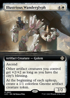 Illustrious Wanderglyph (21) [The Lost Caverns of Ixalan Commander] [Extended Art]