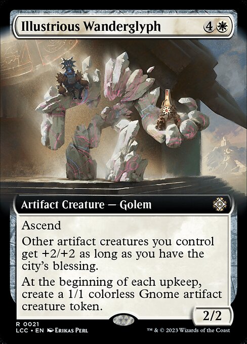 Illustrious Wanderglyph (21) [The Lost Caverns of Ixalan Commander] [Extended Art]