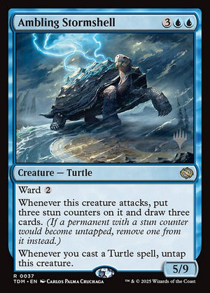Ambling Stormshell (37p) [Tarkir: Dragonstorm Promos]