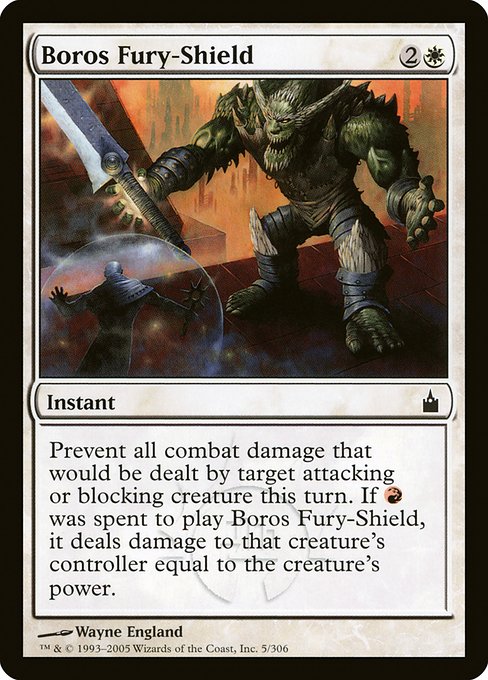 Boros Fury-Shield (5) [Ravnica: City of Guilds]