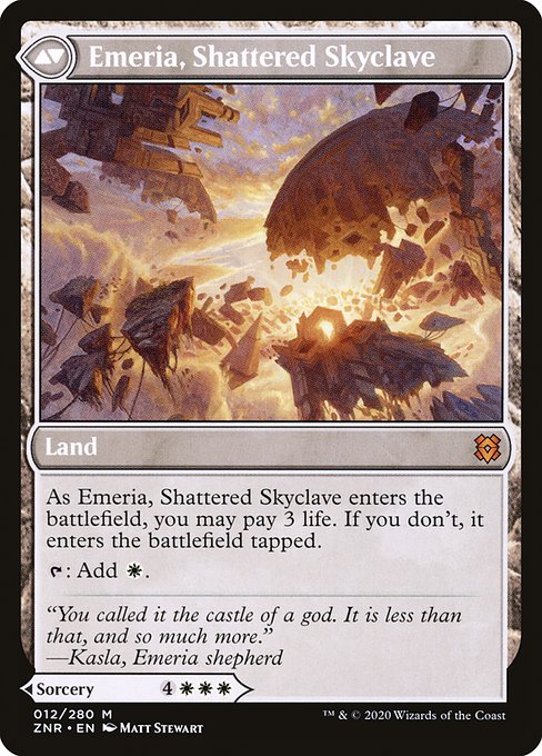 Emeria's Call // Emeria, Shattered Skyclave (12) [Zendikar Rising] Reverse