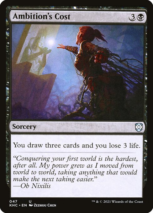 Ambition's Cost (47) [Kaldheim Commander]