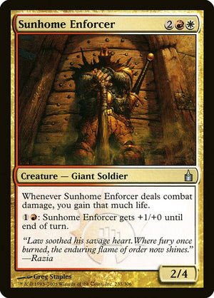 Sunhome Enforcer (233) [Ravnica: City of Guilds]
