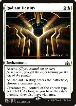 Radiant Destiny (18s) [Rivals of Ixalan Promos]