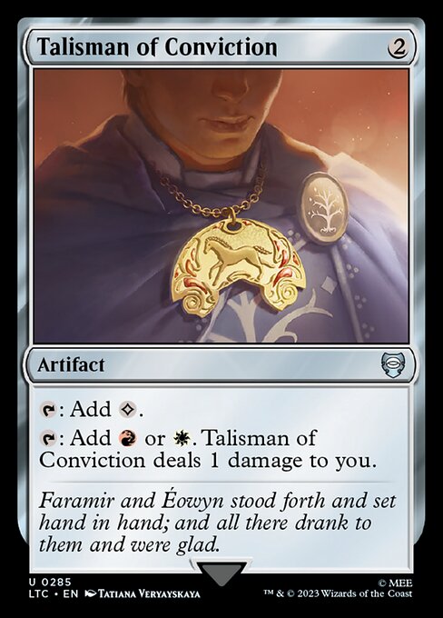 Talisman of Conviction (285) [Tales of Middle-earth Commander]