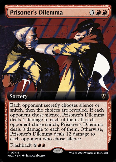 Prisoner's Dilemma (344) [Murders at Karlov Manor Commander] [Extended Art]