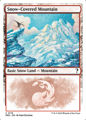 Snow-Covered Mountain (119) [Mystery Booster 2]