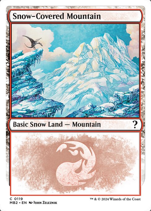 Snow-Covered Mountain (119) [Mystery Booster 2]