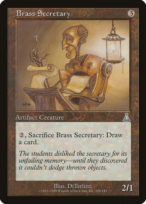 Brass Secretary (128) [Urza's Destiny]