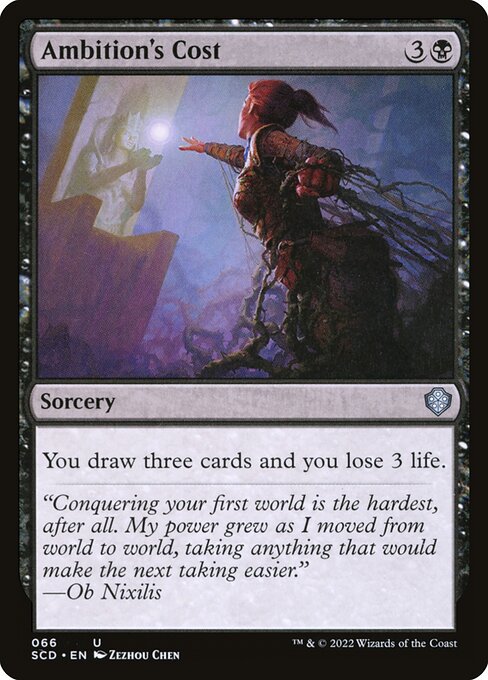 Ambition's Cost (66) [Starter Commander Decks]