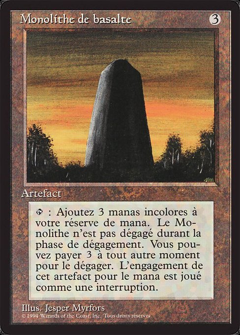 Basalt Monolith (235) [Foreign Black Border]