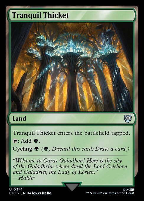 Tranquil Thicket (341) [Tales of Middle-earth Commander]