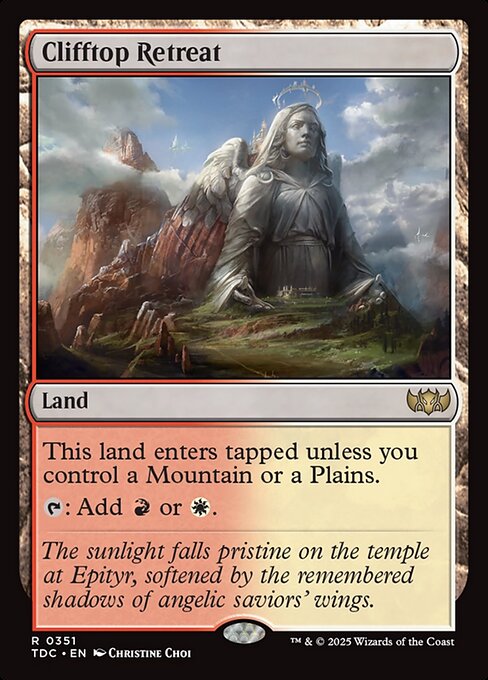 Clifftop Retreat (351) [Tarkir: Dragonstorm Commander]