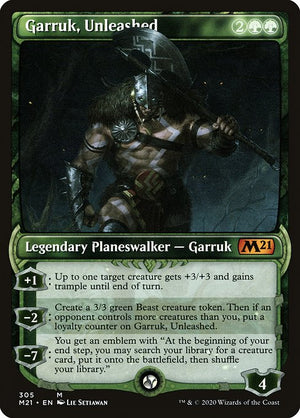 Garruk, Unleashed (305) [Core Set 2021] [Showcase]
