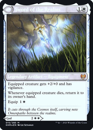 Halvar, God of Battle // Sword of the Realms (15s) [Kaldheim Promos] Reverse