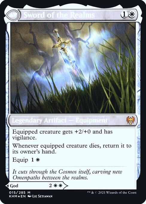 Halvar, God of Battle // Sword of the Realms (15s) [Kaldheim Promos] Reverse