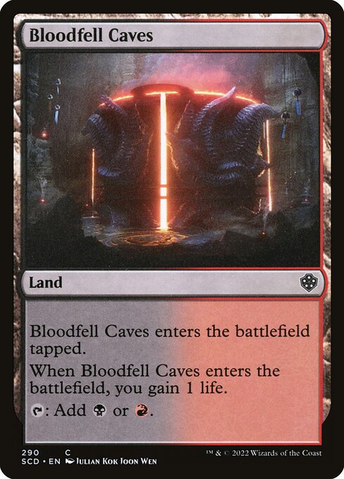 Bloodfell Caves (290) [Starter Commander Decks]