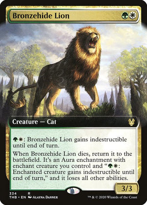 Bronzehide Lion (334) [Theros Beyond Death] [Extended Art]