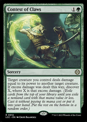 Contest of Claws (12) [The Lost Caverns of Ixalan Commander]