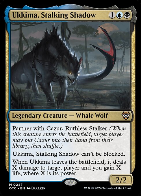 Ukkima, Stalking Shadow (247) [Outlaws of Thunder Junction Commander]