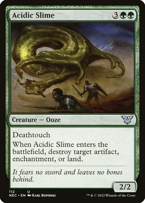 Acidic Slime (112) [Neon Dynasty Commander]