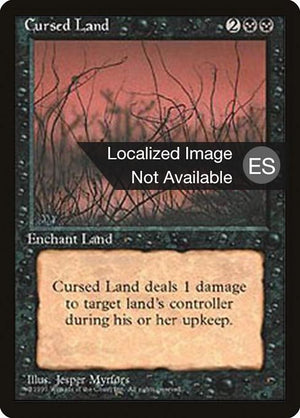 Cursed Land (127) [Fourth Edition Foreign Black Border]