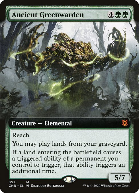 Ancient Greenwarden (357) [Zendikar Rising] [Extended Art]