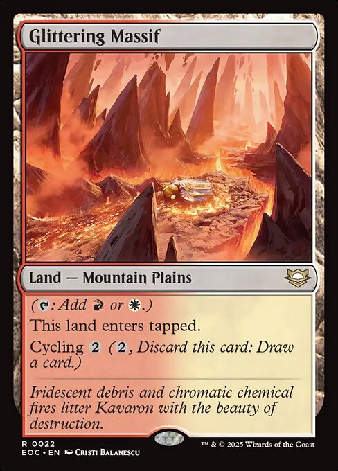 Glittering Massif (22) [Edge of Eternities Commander]