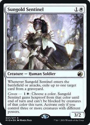 Sungold Sentinel (37s) [Innistrad: Midnight Hunt Promos]