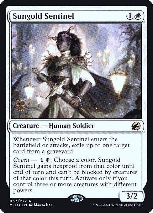 Sungold Sentinel (37s) [Innistrad: Midnight Hunt Promos]