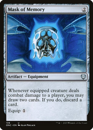 Mask of Memory (136) [Phyrexia: All Will Be One Commander]