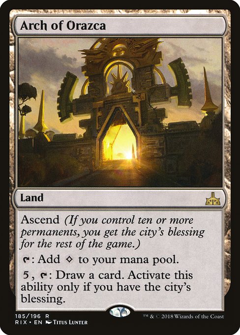 Arch of Orazca (185) [Rivals of Ixalan]
