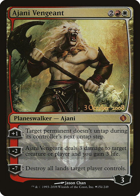 Ajani Vengeant (154★) [Shards of Alara Promos]