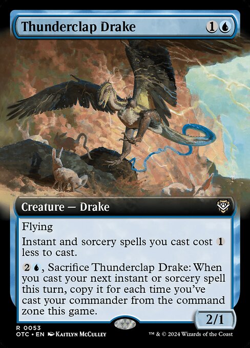 Thunderclap Drake (53) [Outlaws of Thunder Junction Commander]