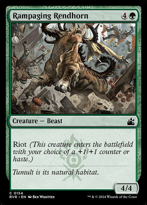 Rampaging Rendhorn (154) [Ravnica Remastered]