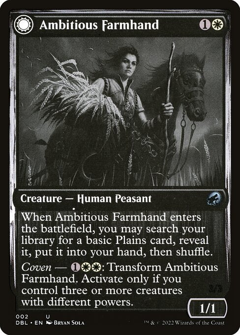 Ambitious Farmhand // Seasoned Cathar (2) [Innistrad: Double Feature]