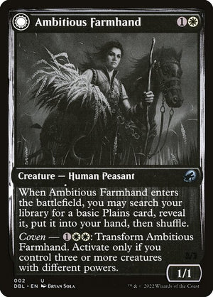 Ambitious Farmhand // Seasoned Cathar (2) [Innistrad: Double Feature]