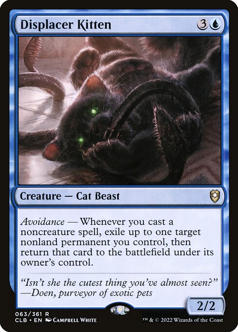 Displacer Kitten (63) [Commander Legends: Battle for Baldur's Gate]