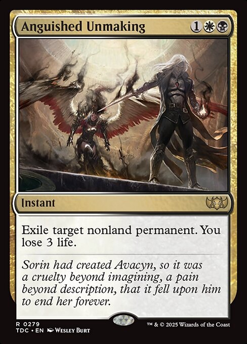 Anguished Unmaking (279) [Tarkir: Dragonstorm Commander]