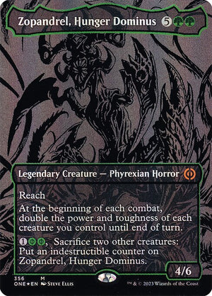 Zopandrel, Hunger Dominus (356) [Phyrexia: All Will Be One] [Borderless]