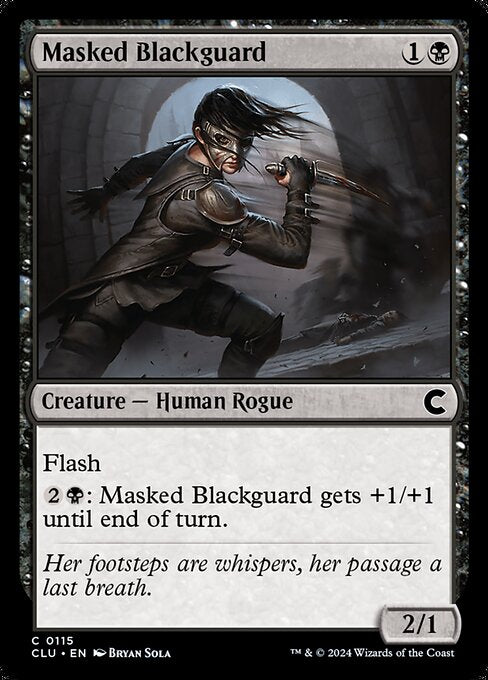Masked Blackguard (115) [Ravnica: Clue Edition]