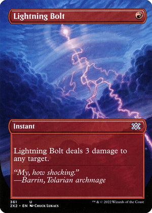 Lightning Bolt (361) [Double Masters 2022] [Borderless]