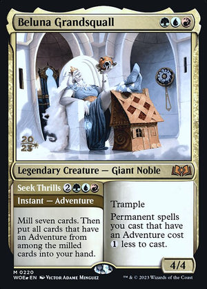 Beluna Grandsquall // Seek Thrills (220s) [Wilds of Eldraine Promos]