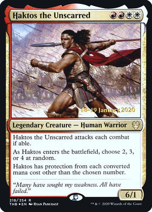 Haktos the Unscarred (218s) [Theros Beyond Death Promos]